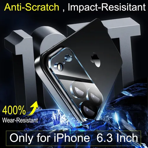 Miniatura 2 de Ferilinso Paquete de 6 Protectores de Lente de Cámara para Accesorios de iPhone 17 Pro, Compatible con Fundas de Teléfono, Cubierta de Vidrio