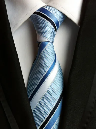 Miniatura 70 de WeiShang Lote de 6 corbatas clásicas de seda para hombre, corbatas tejidas jacquard