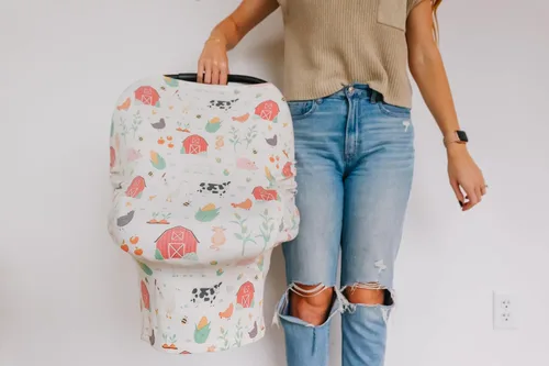 Miniatura 208 de Copper Pearl Funda multiusos: fundas de asiento de automóvil, funda de lactancia y funda de cochecito para el sol, tela elástica, uso para todas