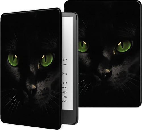 Miniatura 13 de Funda para Kindle básico de 6 pulgadas (11.ª generación), múltiples ángulos, piel sintética, delgada, con función de encendido y apagado automático