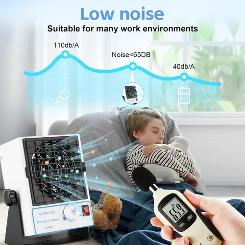 Miniatura 6 de YUCHENGTECH Soplador de aire ionizante Eliminador estático Ventilador ionizador ESD Ionizador antiestático Ventilador antiestático para eliminar