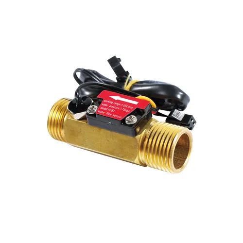 Sensor de flujo de agua de rosca macho G1/2 pulgadas, interruptor de latón, efecto Hall, medidor de flujo líquido, contador BSP con sensor de