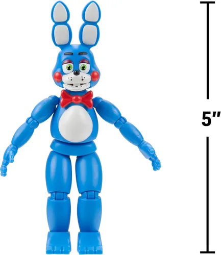 Miniatura 3 de Jazwares Five Nights at Freddy’s Figura de juguete Bonnie de 5 pulgadas articulada con función de susto luminoso y ojos que brillan en la oscuridad