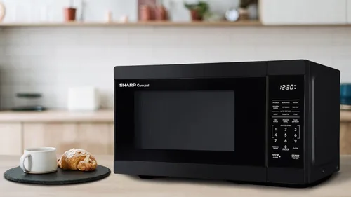 Miniatura 7 de Horno de microondas SHARP para mostrador con bandeja giratoria extraíble de 12.4", 1000 vatios, 1.1 pies cúbicos, color negro