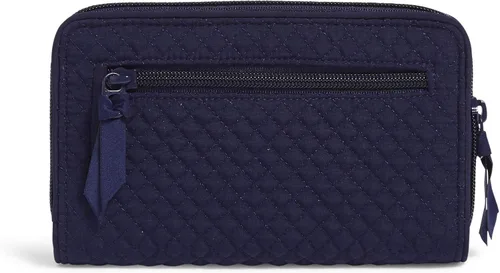Miniatura 2 de Cartera Turnlock de microfibra para mujer con protección RFID