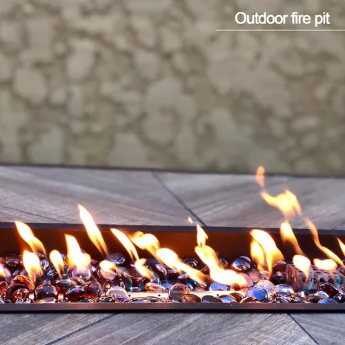 Miniatura 7 de Cuentas de vidrio de fuego de 19 libras para hoguera de 3/4 pulgadas, rocas de vidrio templado azul cobalto Cuentas de vidrio azul cobalto