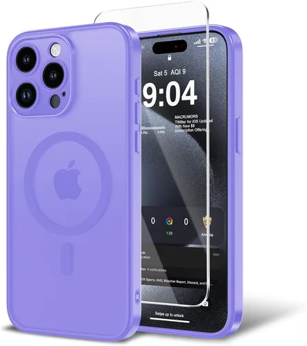 Miniatura 7 de Funda para iPhone 11 con protector de pantalla, compatible con MagSafe, ultra delgada, translúcida, mate, a prueba de golpes, color negro