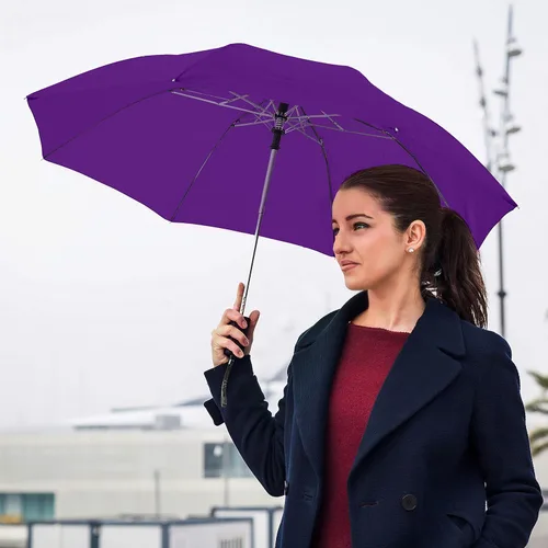 Miniatura 79 de STROMBERGBRAND UMBRELLAS The Spectrum Popular Style - Paraguas de viaje compacto de 42 pulgadas para lluvia, viento y sol, resistente y ligero