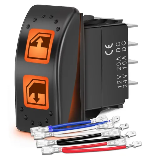 Miniatura 13 de Nilight - Interruptor basculante de luces de respaldo para UTV, encendido/apagado, interruptor de barra de luz LED de 5 pines SPST