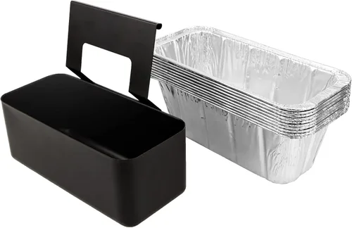 Miniatura 6 de Recogedor de grasa con paquete de 10 forros, kit de accesorios para plancha Blackstone