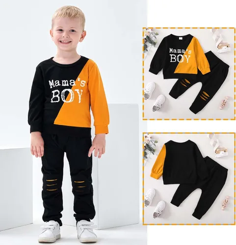 Miniatura 3 de KIMI BEAR Ropa para niño pequeño, traje de bebé, sudadera de algodón para niños, sudadera de algodón, ropa de otoño e invierno para niños