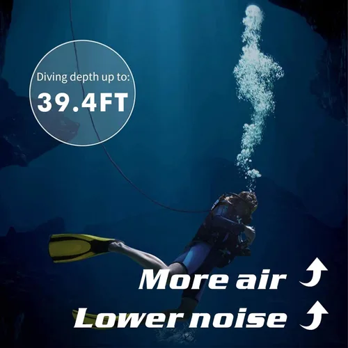 Miniatura 4 de Sistema de buceo sin tanque, ventilador de buceo mejorado base, tanque de buceo recargable portátil, compresor de aire impermeable, juguetes