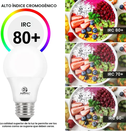Miniatura 8 de Energetic - Paquete de 24 bombillas LED A19, equivalentes a 60 W, luz diurna 5000 K, base media E26, bombilla LED no regulable, certificación ETL