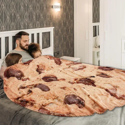 Miniatura 3 de Vessia Manta gigante de galletas, manta de comida divertida realista para adultos y niños, manta de galletas de chocolate suave de 300 GSM