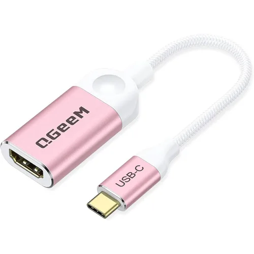 Miniatura 13 de QGeeM Cable adaptador USB C a HDMI 4K, adaptador USB tipo C a HDMI [Thunderbolt 3/4] HDMI para Laptop MacBook Pro/Air, iPhone 15 16 17 Pro max, Dell