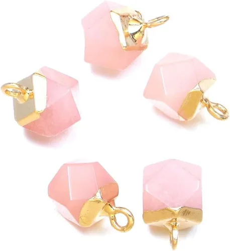 Miniatura 7 de 10 dijes cuadrados facetados de piedras preciosas naturales de amatistas para hacer collares y joyas