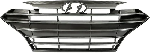 Miniatura 13 de GRAND ORANGE Conjunto de parrilla delantera compatible con Hyundai Sonata 2011 2012 2013 cromo ABS plástico parrilla HY1200154 863503S100