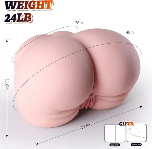 Miniatura 4 de BBW - Muñeca sexual de gran culo, masturbador masculino para hombres con pliegues vagina y ano, juguete sexual para adultos de tamaño completo