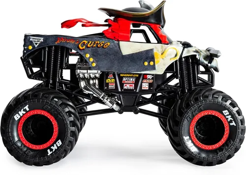Miniatura 4 de Monster Jam - Camión monstruo oficial de Pirate's Curse, vehículo de colección fundido a presión, escala 1:24, juguetes para niños de 3 años