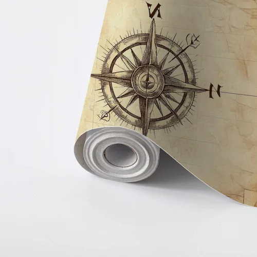 Miniatura 8 de VGHUYEVOGERE Papel tapiz autoadhesivo para despegar y pegar, estilo bohemio, patrón étnico, textura envejecida, papel de contacto apto