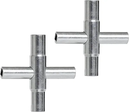 Miniatura 6 de Juego de llaves Sillcock de 4 vías, 1/4 pulgadas, 9/32 pulgadas, 5/16 pulgadas, 11/32 pulgadas para grifo, espitas y la mayoría de válvulas, paquete