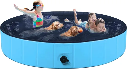 Miniatura 7 de Piscina plegable para perros, piscina para mascotas, piscina de natación para perros, piscina de natación para mascotas, PVC, antideslizante