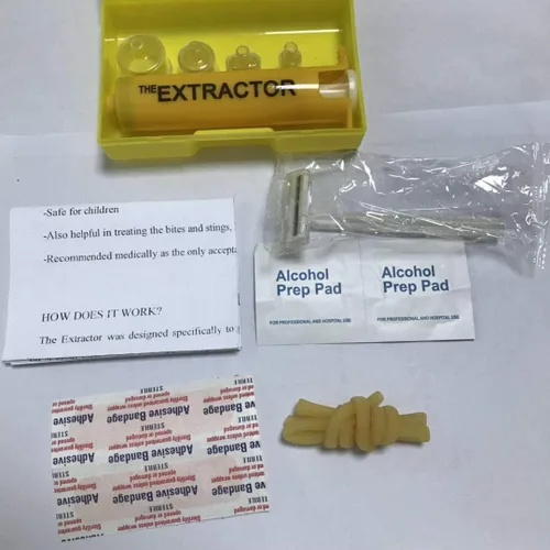 Miniatura 2 de Insecto insecto abeja picadura serpiente mordedura veneno extractor kit de succión bomba de primeros auxilios seguridad emergencia rápida