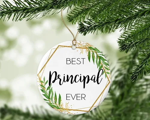 Miniatura 3 de Adorno de Navidad principal – Adorno de Navidad para el principal – Mejor principal del mundo – El mejor principal principal de la historia