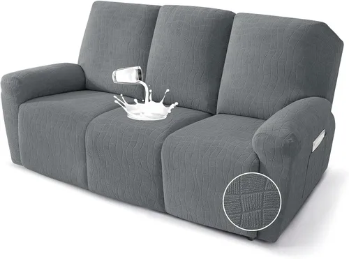 Miniatura 34 de MAXIJIN Fundas impermeables para sillas reclinables pequeñas de 3 piezas, fundas reclinables que se mantienen en su lugar, fundas reclinables Lazy