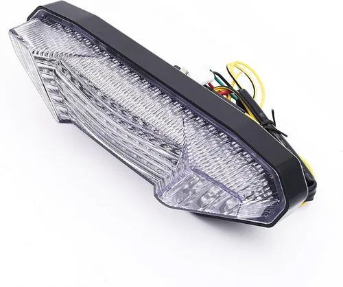 Miniatura 2 de Luz trasera LED de freno para motocicleta, lente transparente con señales de giro integradas para Yamaha 2017-2020 FZ-10, MT-10, 2014-2016 FZ09