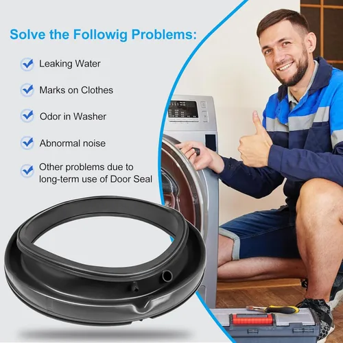 Miniatura 6 de W11314648 W10897390 Junta de sello de puerta de lavadora Compatible con lavadora de carga frontal Whirlpool, Maytag, Inglis y Amana, Reemplazo#