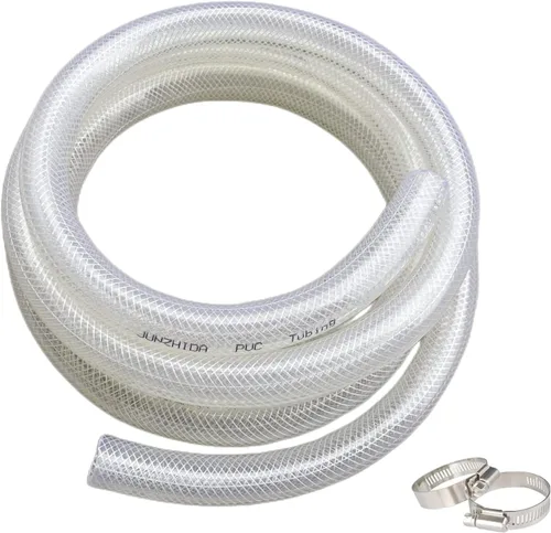 Miniatura 8 de Tubo de PVC transparente trenzado de alta presión de 1/2 pulgada de diámetro interior x 3/4 pulgadas de diámetro exterior de 25 pies, tubo de vinilo