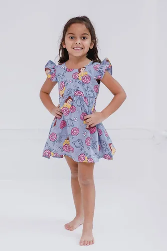 Miniatura 2 de Disney Vestido de falda con carril floral chambray para recién nacido hasta niños grandes (0-3 meses - 14-16)