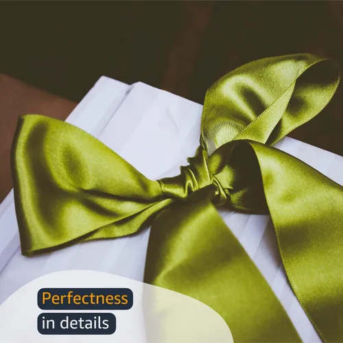 Miniatura 5 de Morex Ribbon Cinta de satén de doble cara de 1/4 pulgadas x 100 yardas, cinta blanca antigua para envolver regalos, tarjetas de regalo
