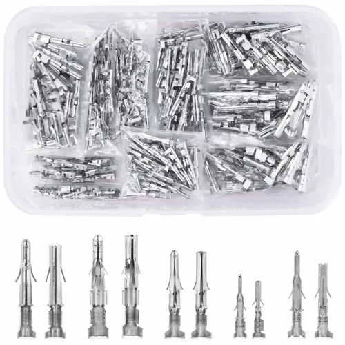 JRready ST6527 Kit de terminales de pines de 150 pares 093" 062" Mini-Fit Jr. MLX Micro-Fit Terminales eléctricos automotrices Conectores de pines