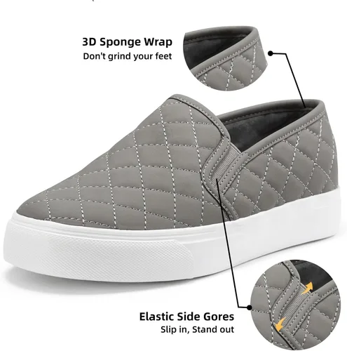 Miniatura 4 de JENN ARDOR - Tenis de cómodos, sin cordones, planos, estilo casual, para caminar, para mujer