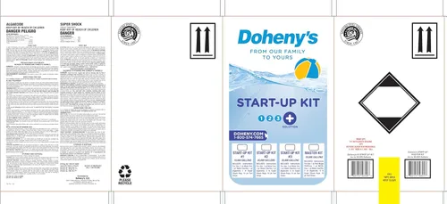 Miniatura 7 de Doheny's Kit de inicio de apertura de piscina, fabricado en Estados Unidos, incluye salida de metal, control de algas, clarificador y súper impacto