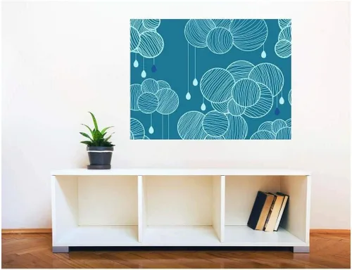 Miniatura 15 de Wall26 Adhesivo de pared extraíble – Círculos abstractos azul fresco Vista creativa de ventana para decoración del hogar/pared – 24 x 32 pulgadas