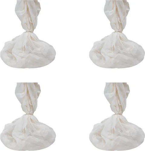 Estopilla reutilizable de algodón orgánico sin blanquear – Estopilla natural para colar, grado alimenticio, tejido fino, gasa de muselina para hacer