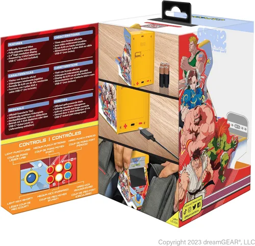 Miniatura 7 de My Arcade Super Street Fighter II Nano Player Pro: 2 Games in 1, 4.8" Video Game Collectible