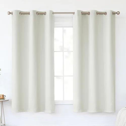 Miniatura 60 de KEQIAOSUOCAI Cortinas rosa bebé de 63 pulgadas para habitación de niñas - Con aislamiento térmico que oscurece la habitación, cortinas de ventana