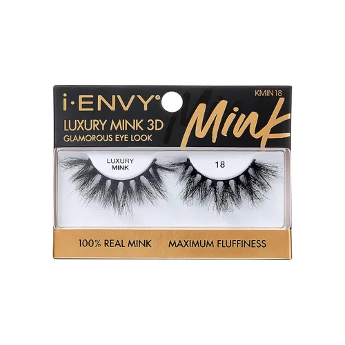 Miniatura 19 de i-ENVY - Pestañas postizas de lujo de la colección de visón, pestañas 100% de visón real, aspecto glamuroso, máxima esponjosidad, ángulo