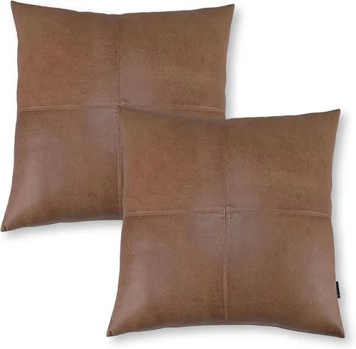 Miniatura 21 de Funda de almohada de piel de cordero – Funda de cojín para sofá, fundas decorativas para sala de estar o dormitorio de 20 x 20 pulgadas – Caja