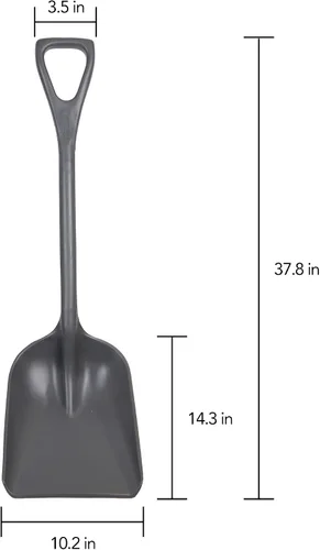 Miniatura 2 de REMCO Polipropileno Industrial higiénico Pala, 24", Gris, 1