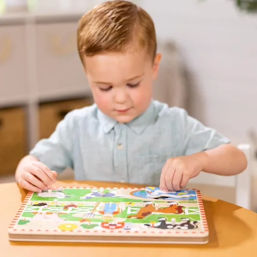 Miniatura 7 de Melissa & Doug - Rompecabezas con sonido (8 piezas), Granja de McDonald's, Multicolor