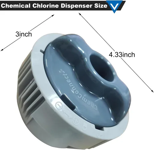 Miniatura 2 de P05345 P03821 Sistema dispensador de cloro químico, dispensador químico compatible con Coleman Saluspa para bañera de hidromasaje spa y hidromasaje