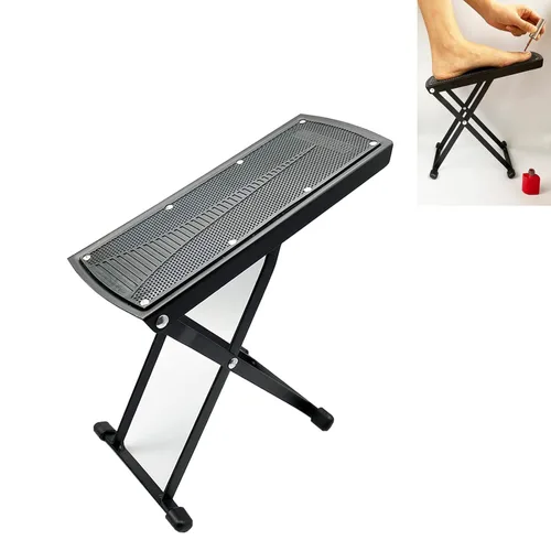 Soporte para pedicura, reposapiés de belleza para pedicura, soporte de cuidado de uñas con goma antideslizante, pedal de pie ajustable, soporte de