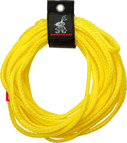 Airhead 1-6 Person Tow Rope for Towable Tubes, Heavy Duty Boat Towline for Tubing, UV Resistant 16 Strand Polypropylene with Rope Keeper, up to