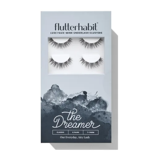 Miniatura 7 de FlutterHabit The Bestie prepTECH - 6 pares de extensiones de pestañas inferiores, racimos de pestañas cónicas de 0.35 a 0.55 pulgadas