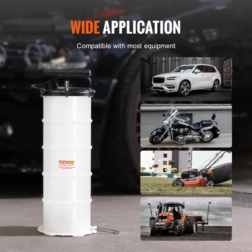 Miniatura 6 de VEVOR Bomba extractora manual de fluidos de 6.5L, extractor de líquido al vacío para cambiador de aceite, bomba de cambio de aceite para automoción